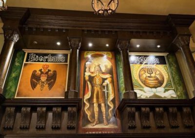 Eine historische Darstellung von Gambrinus, dem legendären König der Brauer