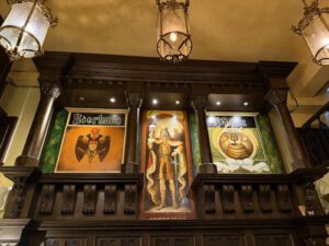 Gemälde des legendären Königs der Brauer: Gambrinus im Päffgen Bierhaus